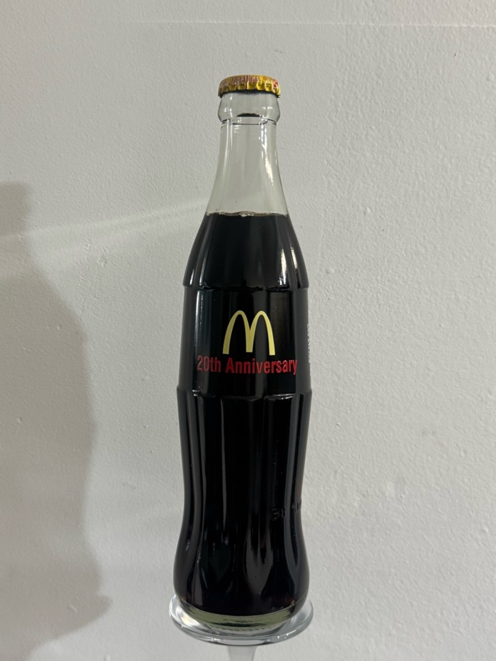 RARE Coca-Cola x McDonald’s 20th Anniversary Glass Bottle (Sealed/Full)